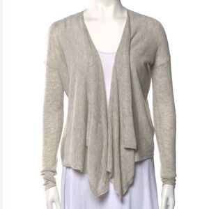Calypso St. Barth Cashmere Open Front Sweater Size S